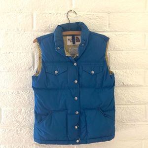 Vintage 70s The North Face Blue Down Vest